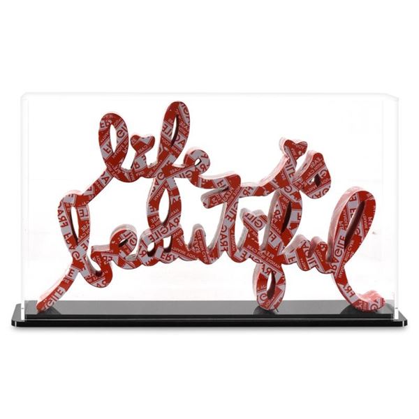 Life is Beautiful (Fragile Sticker) by Mr Brainwash