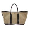 Image 1 : Hermes Beige Canvas Garden Party Tote Bag