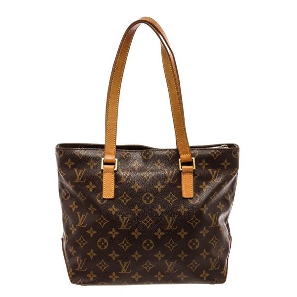 Louis Vuitton Brown Monogram Leather Cabas Piano Tote Bag