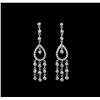Image 1 : 1.15 ctw Diamond Earrings - 18KT White Gold