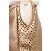 Image 6 : Salvatore Ferragamo Light Bronze Leather Perforated Hobo Bag