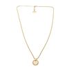 Image 2 : Christian Dior Gold-tone CD Pendant Charm Necklace