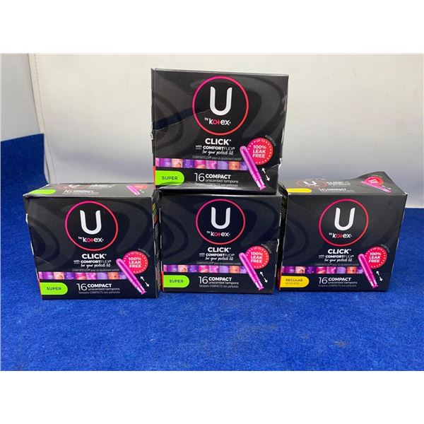 U by Kotex Assorted Tampons (4 x 16)