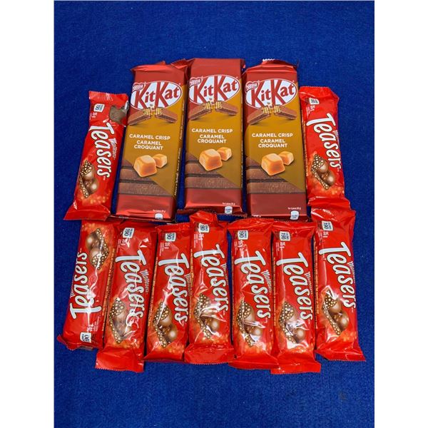 Lot of KitKat Caramel Crisp and Teasers Candy Bars