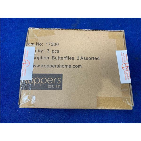 3 Assorted Butterflies