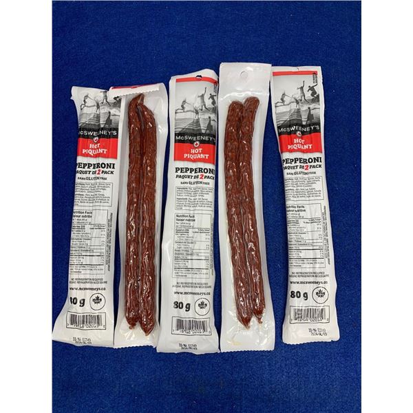 McSweeney's Hot Pepperoni Sticks (5 x 80g)