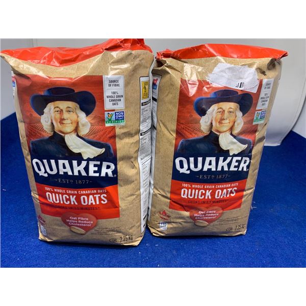 Quaker Quick Oats (2 x 2.25kg)