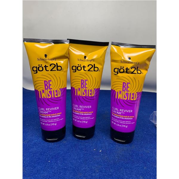 Schwarzkopf Got2b Be Twisted Curl Reviver Cream (3 x 193g)