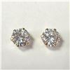 Image 1 : 10K Yellow Gold Cz 6.5Mm Earrings, Suggested Retail Value $120