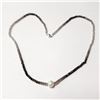 Image 1 : Silver Fresh Water Pearl And Smokey Quartz 16" Necklace, Suggested Retail Value $120