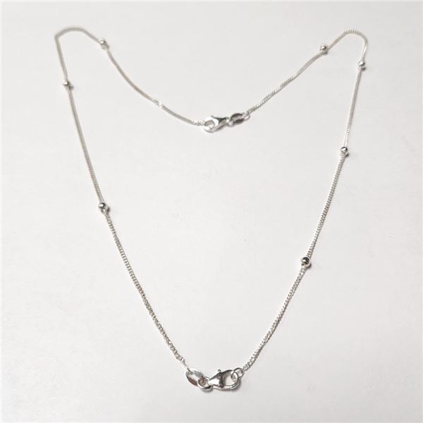 Silver 18" Necklace, Suggested Retail Value $60