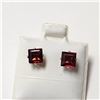 Image 3 : 14K Yellow Gold Filled Garnet(0.8ct) Earrings, Made in Canada, Suggested Retail Value $160