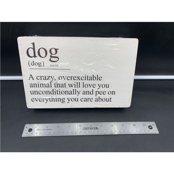 Dog Home Decor Sign