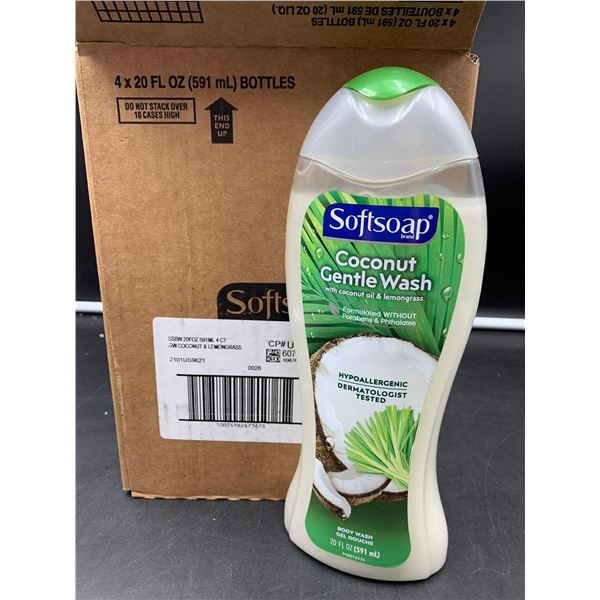 SoftSoap Coconut Gentle Wash (4 x 591ml)