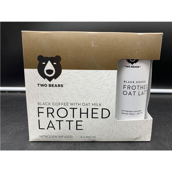 Two Bears Black Coffee with Oat Milk Frothed Latte Nitrogen Infused (6 x 250ml)