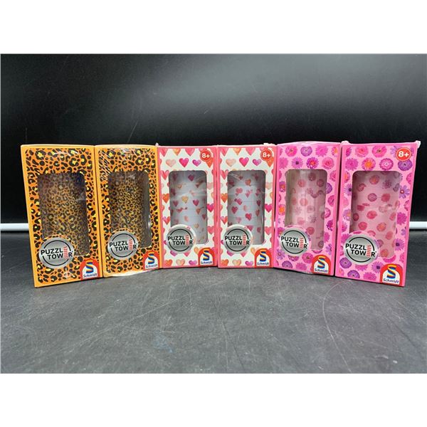 Lot of 6 puzzle tower