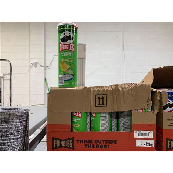 CASE LOT - Pringles sour cream and onion 14 x 156g
