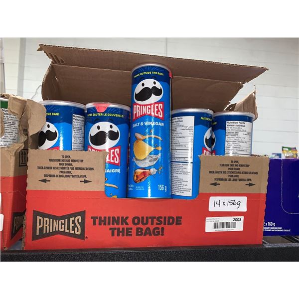 CASE LOT - Pringles Salt and vinegar 14 x 156g