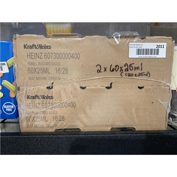 CASE LOT - Kraft Heinz honey mustard 60 x 25ml