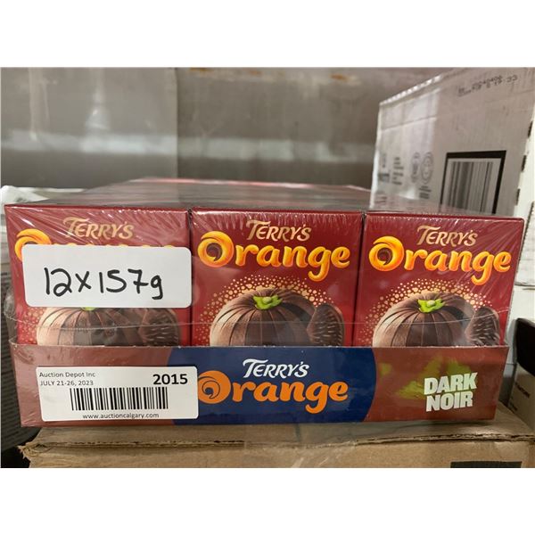 CASE LOT - Terrys orange dark chocolate 12 x 157g