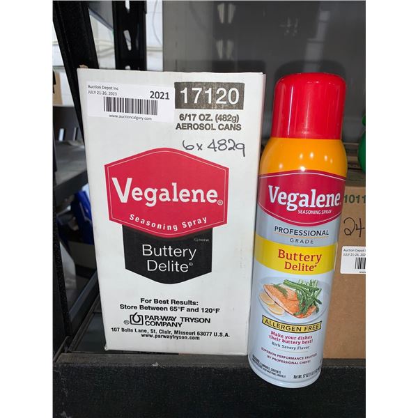 CASE LOT - Vegalene seasoning spray 6 x 482g