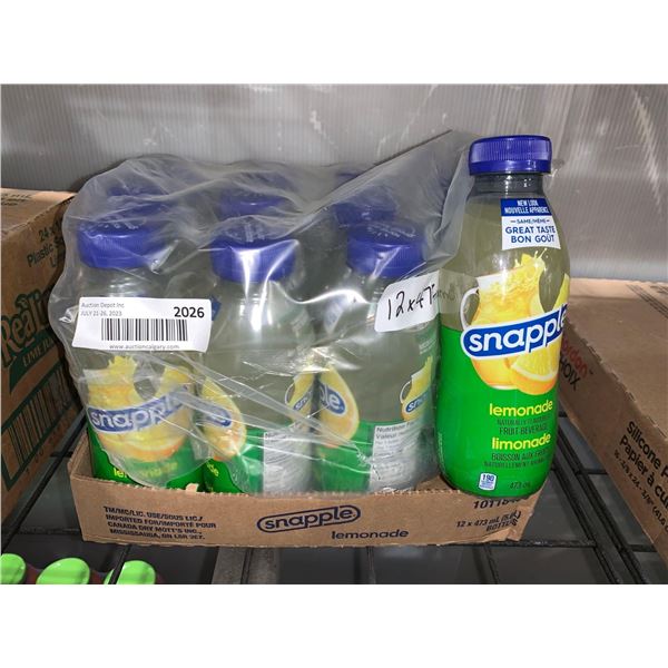 CASE LOT - Snapple lemonade 12 x 473ml