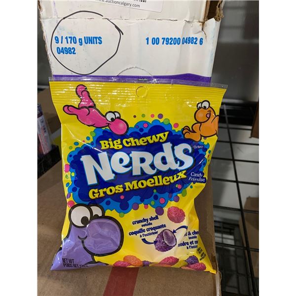 CASE LOT - Big chewy nerds 9 x 170g