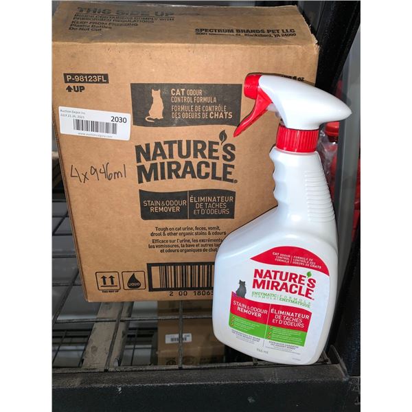 CASE LOT - Natures miracle stain and odour remover 4 x 946ml