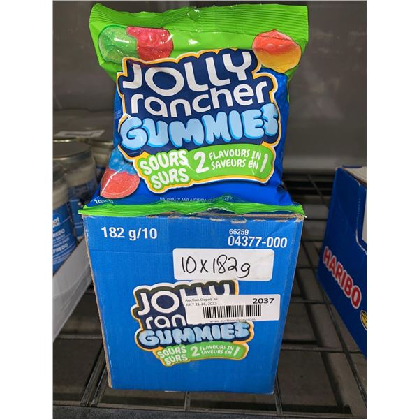 CASE LOT - Jolly rancher gummies 10 x 182g