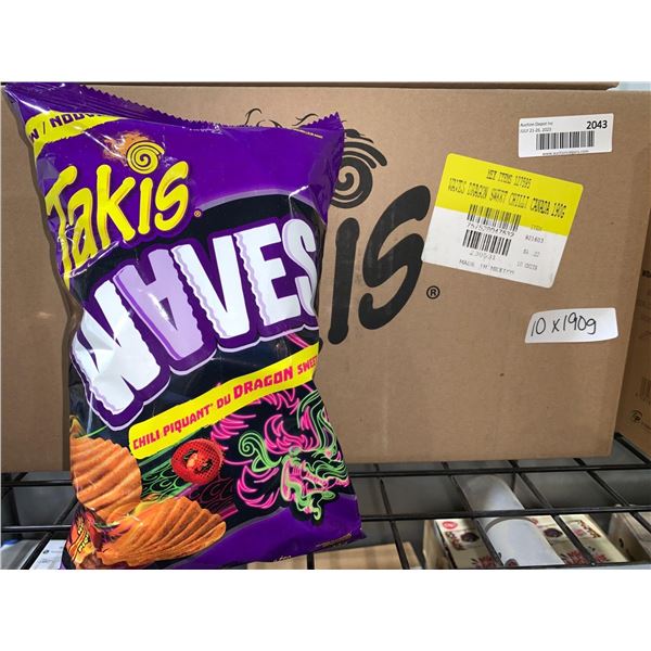 CASE LOT - Takis waves sweet chilli 10 x 190g