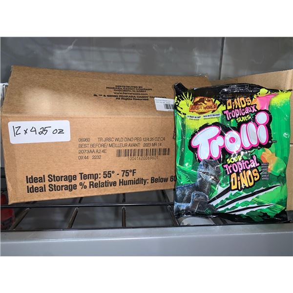 CASE LOT - Trolli sour dinos 12 x 4.25oz