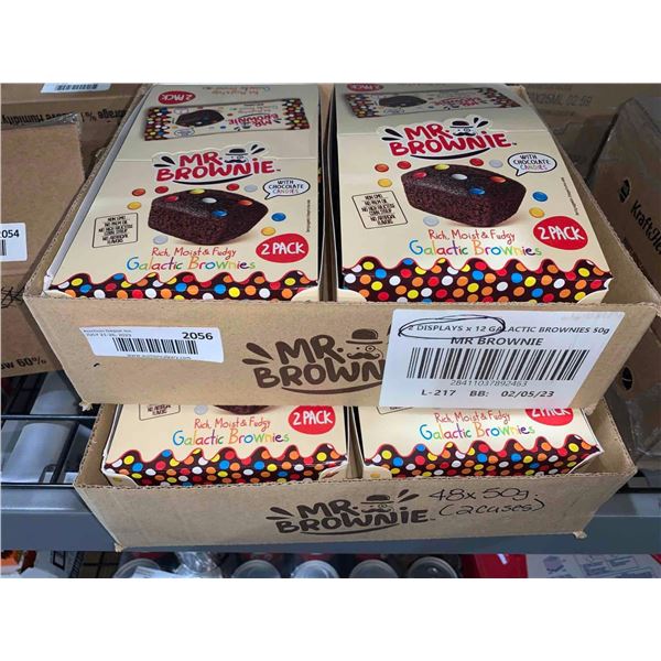 CASE LOT - Mr.brownie galactic brownies 2 x 12 x 50g