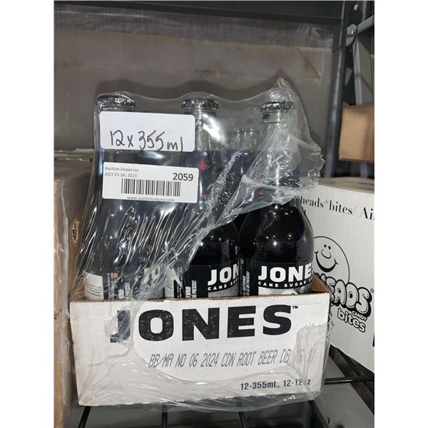 CASE LOT - Jones root beer 12 x 355ml