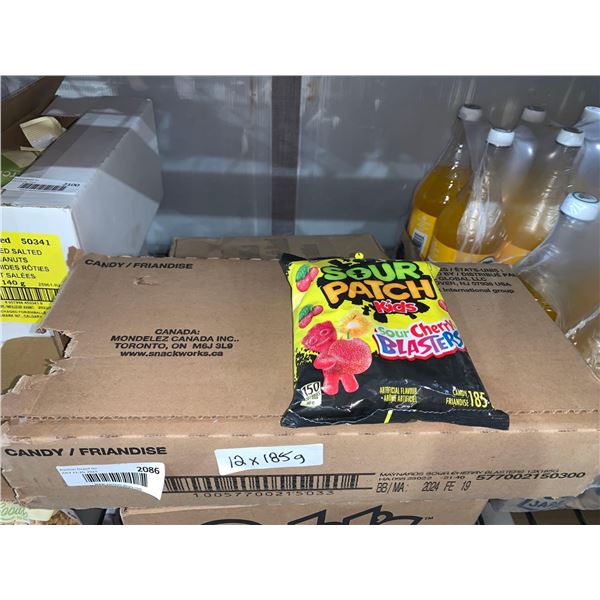 CASE LOT - Sour patch cherry blasters 12 x 185g