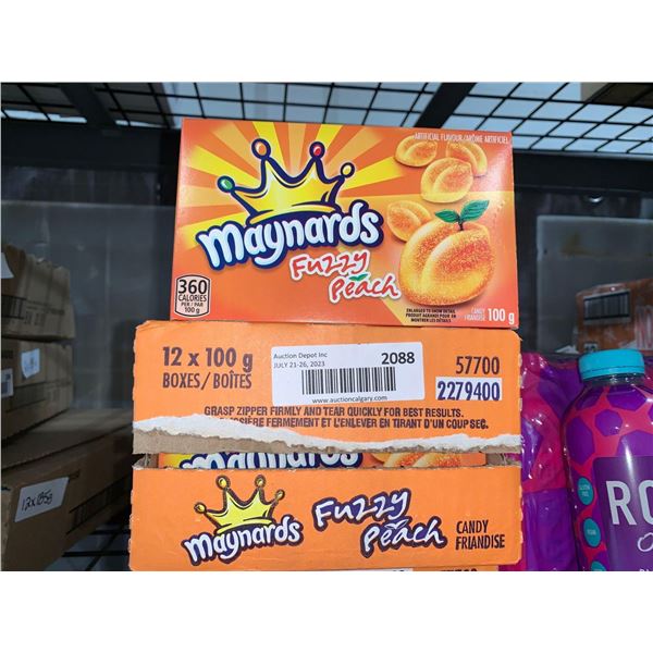 CASE LOT - Maynard fuzzy peach 12 x 100g