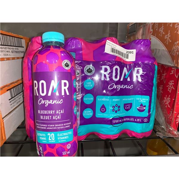 CASE LOT - Roar organic blueberry acai 12 x 532ml