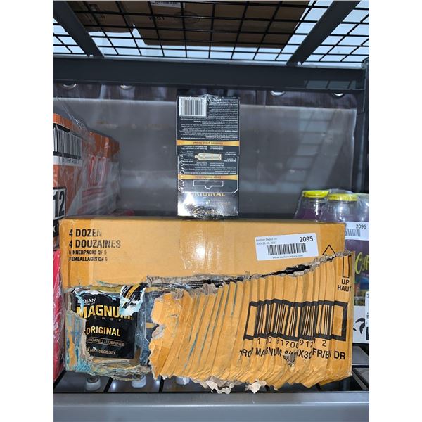 CASE LOT - Trojan magnum large condoms 4 dozen