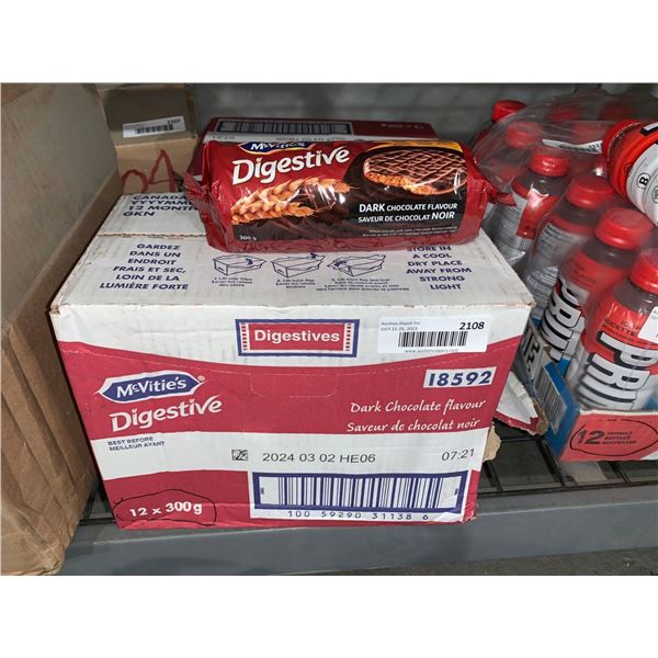CASE LOT - Mcvitie's digestive cookies 12 x 300g