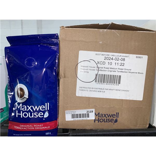 CASE LOT - Maxwell house original roast 6 x 300g