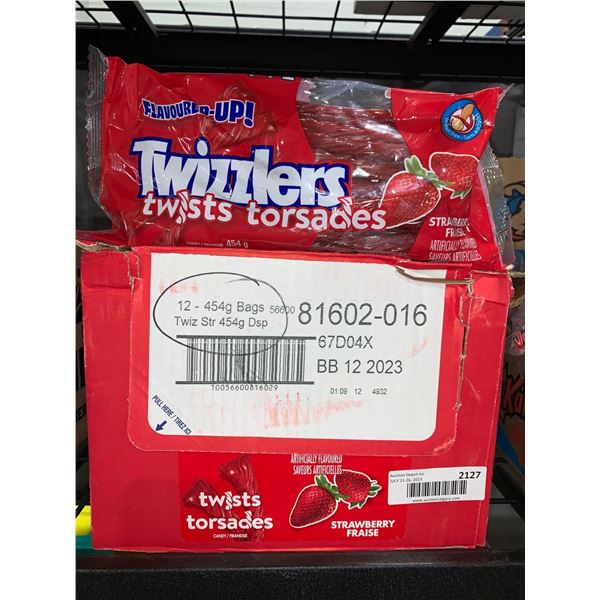 CASE LOT - Twizzlers strawberry 12 x 454g