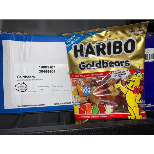 CASE LOT - Haribo gold bears 12 x 175g
