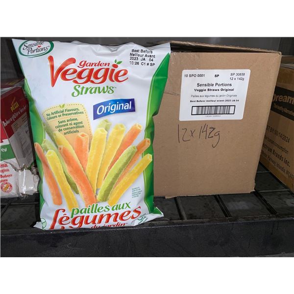 CASE LOT - Veggie straws original 12 x 142g