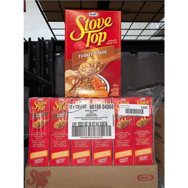 CASE LOT - Stove top turkey stuffing 12 x 120g