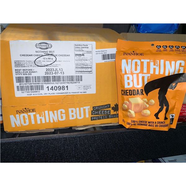 CASE LOT - Nothing but cheddar bites 12 x 60g