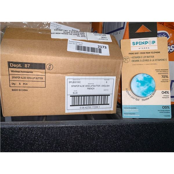 CASE LOT - Spinpop aloe vera lip butter