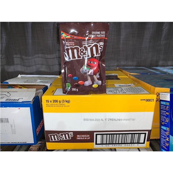 CASE LOT - M and M milk chocolate 15 x 200g