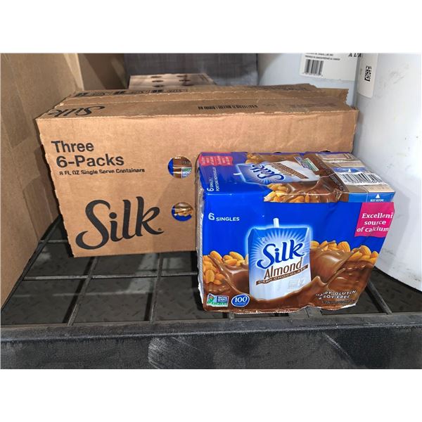 CASE LOT - Silk almond milk 3 x 6 x 236ml