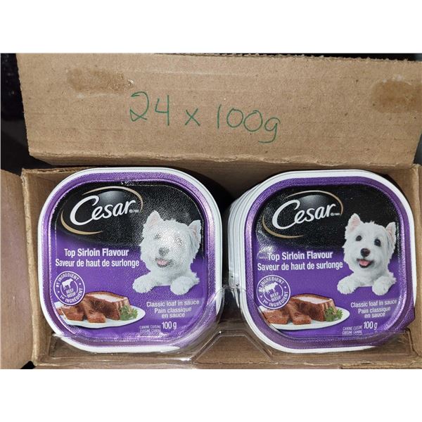 Cesar Top Sirloin Wet Dog Food - 24x100g