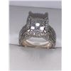 Image 1 : Ladies Natural 1.65 Carat Diamond Princess & Round Cut 10K Gold Ring -  Appraisal Certificate Value 