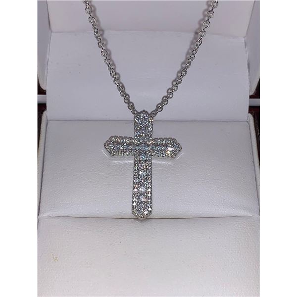 Multi Stone Crucifix & Chain